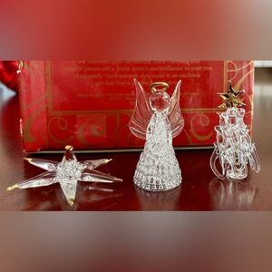 Avon Old Fashioned Glass Christmas Ornaments